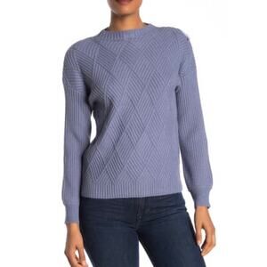 Catherine Malandrino Textured Diamond Stripe Top